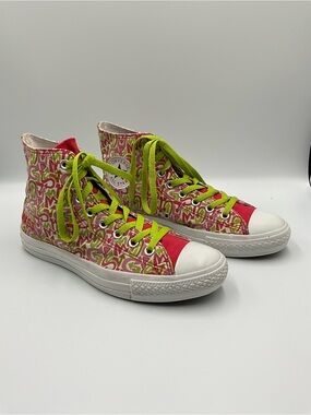 Converse Chuck Taylor High Top Sneakers Size 6.5 All Star Rare Graffiti Print